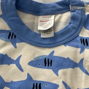 Hanna Andersson size 10 boys pajama set, shorts and tshirt